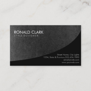 Tarjeta De Visita Placa negra profesional de Chalkboard