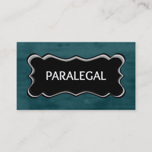 Tarjeta De Visita Placa Paralegal Elegant Name