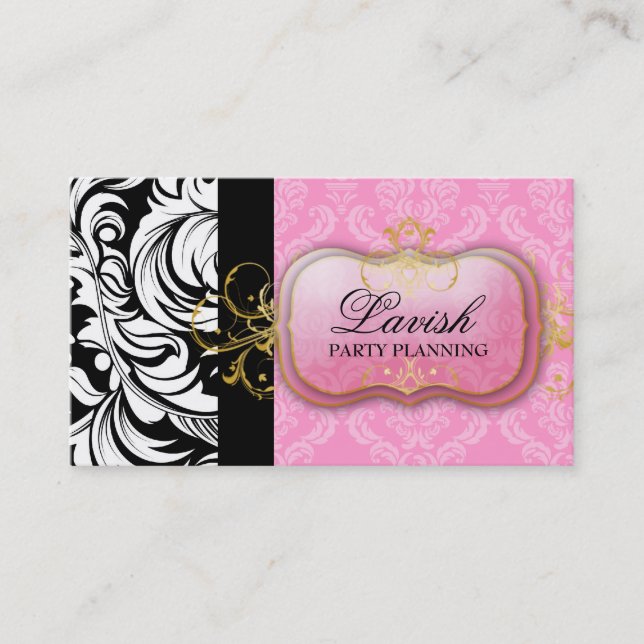 Tarjeta De Visita Placa rosada pródigo 311 (Anverso)
