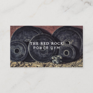 Tarjeta De Visita Placas de peso, entrenador personal, instructor de