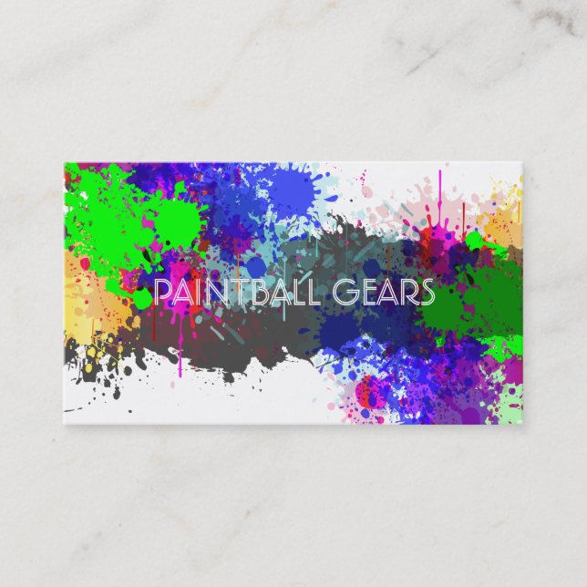 Tarjeta De Visita Placas de pintura PixDezines/bola/plata falsa (Anverso)