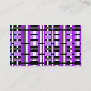 Tarjeta De Visita Placas en morado, negro, blanco y gris