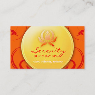 Tarjeta De Visita Placer caliente del balneario 311