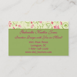 Tarjeta De Visita Placer floral