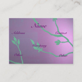 Tarjeta De Visita Placer floral azul de la lavanda antigua