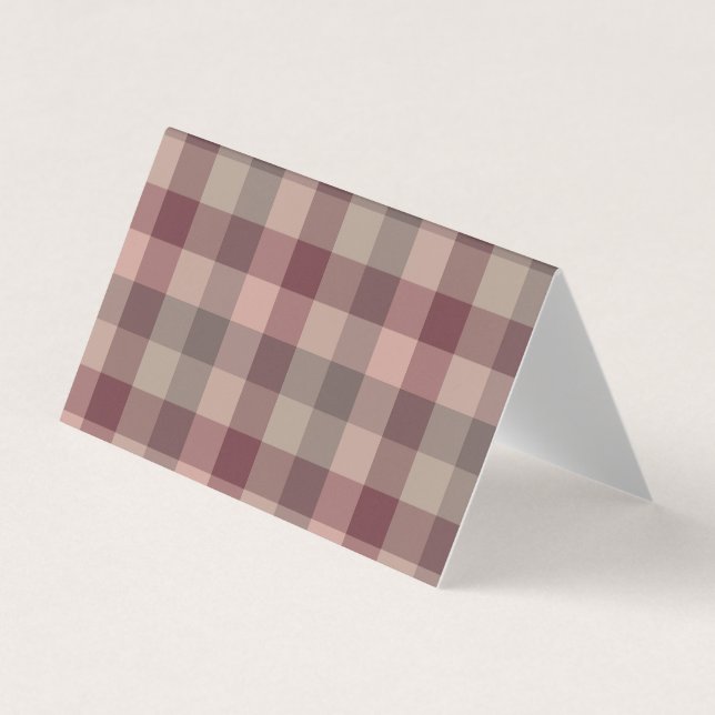 Tarjeta De Visita Plaid de blushwood (Anverso)
