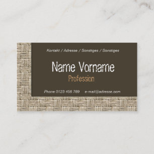 Tarjeta De Visita plaited