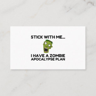 Tarjeta De Visita Plan apocalíptico zombie