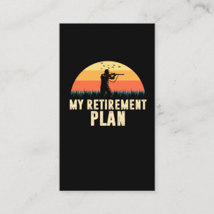 Tarjeta De Visita Plan de Jubilación Caza de Animales Papi Gun Love