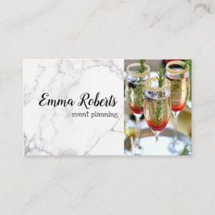 Tarjeta De Visita Planeamiento de eventos románticos rojos rosados e