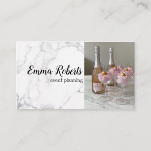 Tarjeta De Visita Planeamiento de eventos románticos rojos rosados e