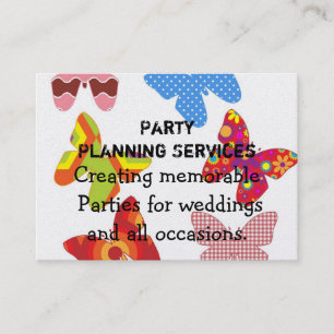 Tarjeta De Visita Planeamiento del fiesta