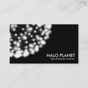 Tarjeta De Visita Planeta Halo - Negro