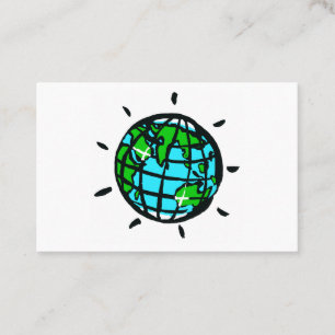 Tarjeta De Visita Planeta Tierra - Gráfico original