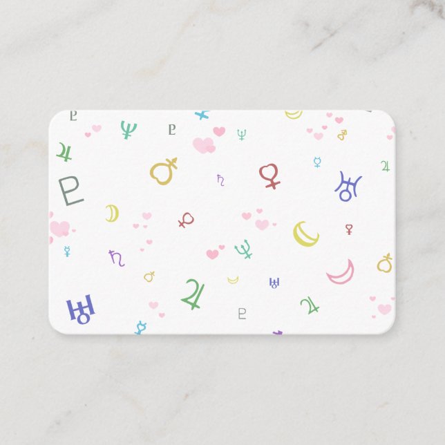 Tarjeta De Visita Planetas bonitos (Anverso)