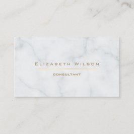 Tarjeta De Visita planicie elegante de mármol