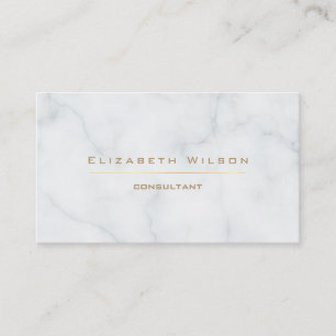 Tarjeta De Visita planicie elegante de mármol