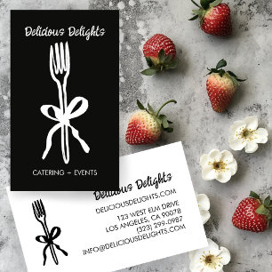 Tarjeta De Visita Planificación de Eventos Chef de Catering Preparac
