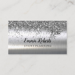 Tarjeta De Visita Planificación de eventos de parkings de plata
