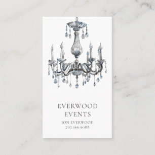 Tarjeta De Visita Planificación de eventos elegante y moderna