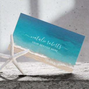 Tarjeta De Visita Planificación de eventos fotográficos en la playa