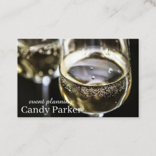 Tarjeta De Visita Planificación de eventos Sparkling Wine