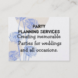 Tarjeta De Visita Planificación de fiestas