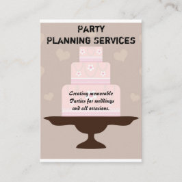 Tarjeta De Visita Planificación de fiestas