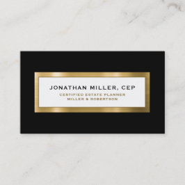 Tarjeta De Visita Planificación de la hacienda de oro negro