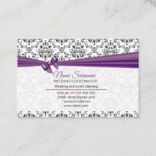 Tarjeta De Visita Planificación y coordinación de fiestas y bodas
