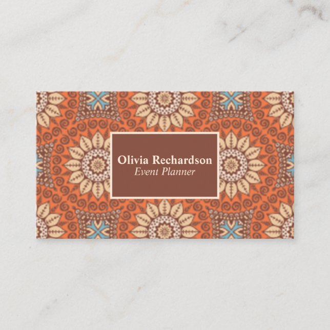 Tarjeta De Visita Planificador clásico de eventos profesionales (Anverso)