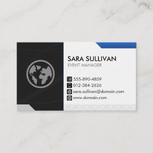 Tarjeta De Visita Planificador de administración de eventos