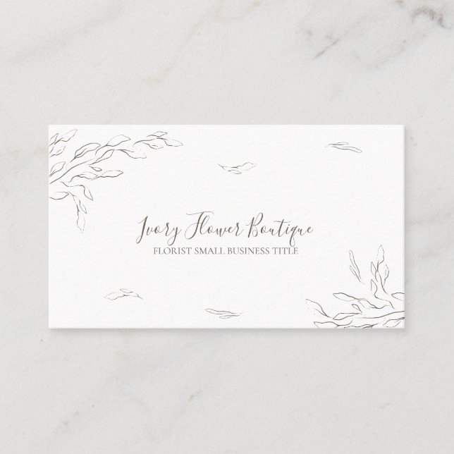 Tarjeta De Visita Planificador de boda micro Boho (Anverso)