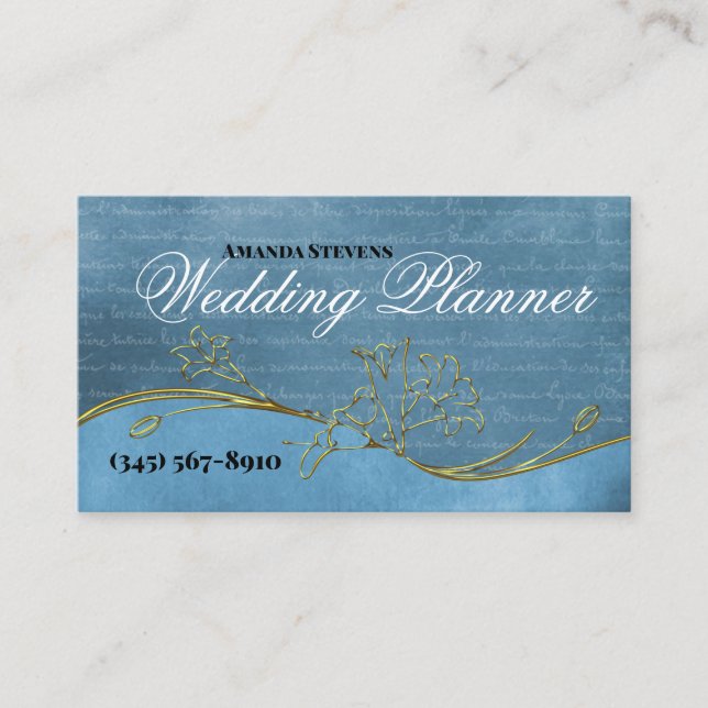 Tarjeta De Visita Planificador de bodas (Anverso)