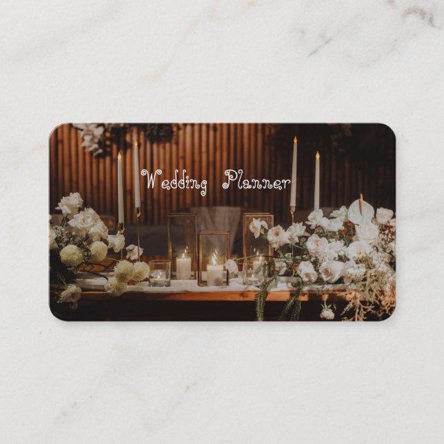 Tarjeta De Visita Planificador de bodas (Anverso)