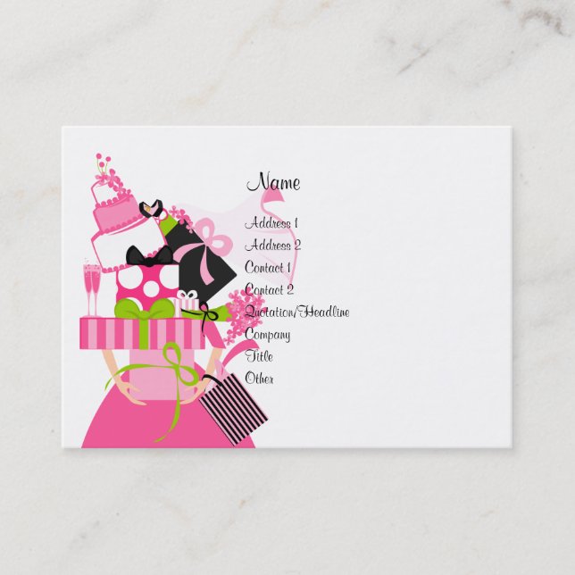 Tarjeta De Visita Planificador de bodas (Anverso)