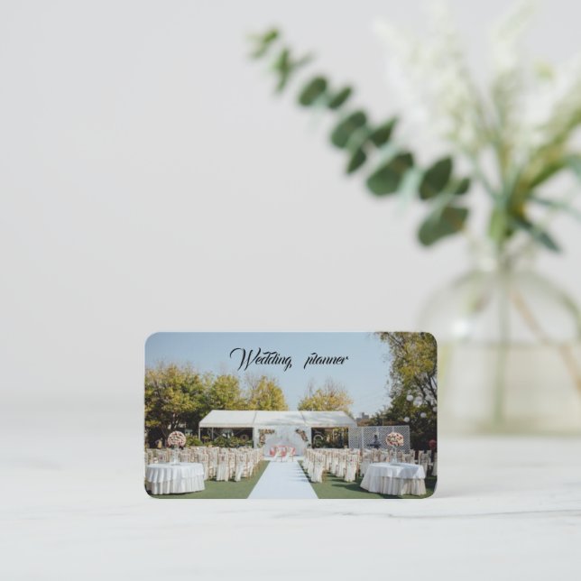 Tarjeta De Visita Planificador de bodas (Anverso de pie)