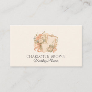 Tarjeta De Visita Planificador de bodas Coordinación de eventos de b