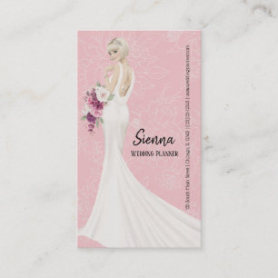 Tarjeta De Visita Planificador de bodas elegir el color de fondo