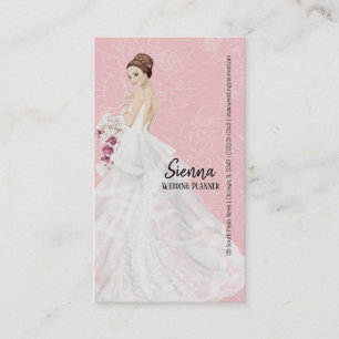 Tarjeta De Visita Planificador de bodas elegir el color de fondo