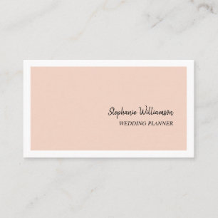 Tarjeta De Visita Planificador de Bodas Moderno y Elegante de Meloco