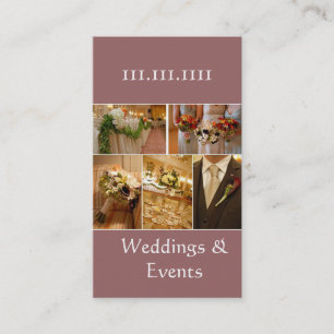 Tarjeta De Visita Planificador de bodas, restauración, comida, rest