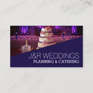 Tarjeta De Visita Planificador de bodas, restauración, comida, resta