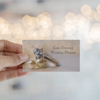 Tarjeta De Visita Planificador de casamiento de anillo de compromiso