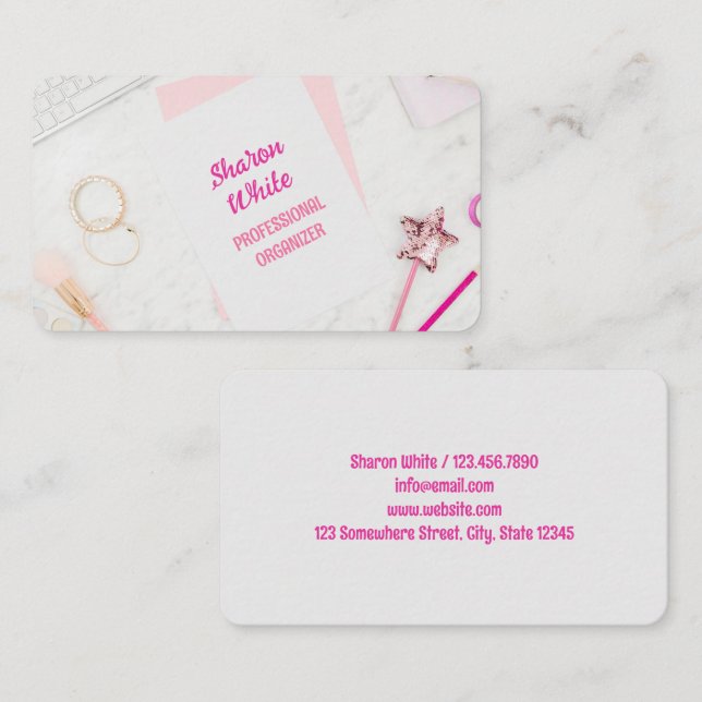 Tarjeta De Visita Planificador de eventos (Anverso / Reverso)