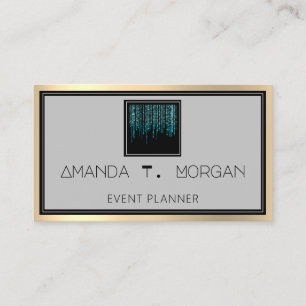 Tarjeta De Visita Planificador de eventos Boda Blogger Modern Drin