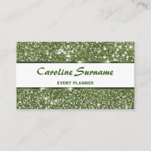 Planificador de Eventos con Brillo Verde Falso Ele