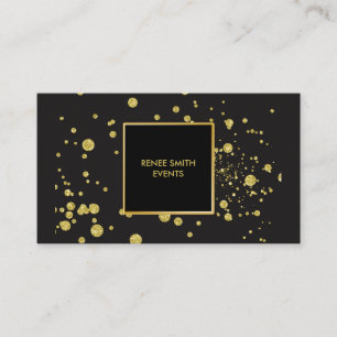 Tarjeta De Visita Planificador de eventos con clase