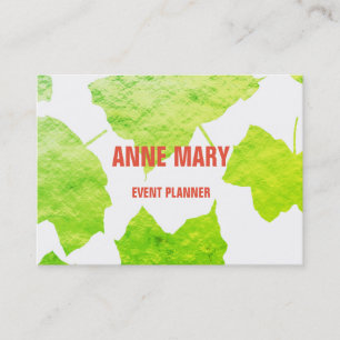 Tarjeta De Visita Planificador de eventos de Boda de Relieve metaliz