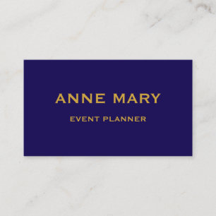 Tarjeta De Visita Planificador de Eventos de Boda Glam Elegante Mari